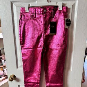 YMI Size L Pink Shimmer Jeans
